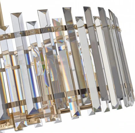 Подвесная люстра хрустальная на штанге Arte Milano Sorrento-5209 375209/6/350/490 GD (220V)