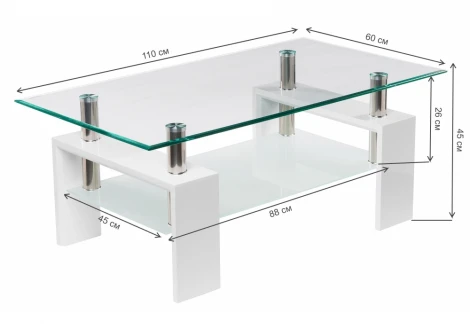 Журнальный столик Woodville CT1-052 white 11811