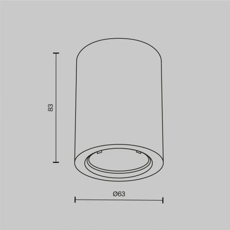 Потолочный светильник Maytoni Conik gyps C001CL-GU10-W