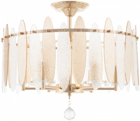 Потолочная люстра хрустальная на штанге Arte Milano Sorrento-3309 373309/6/80/470 GD (220V)