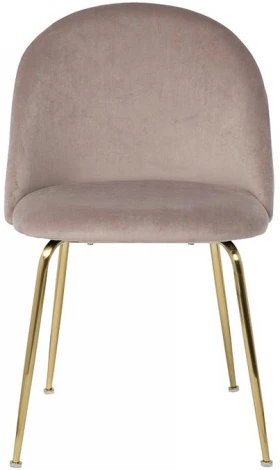 Стул велюр бежевый, мет.ножки 50*53*77см Garda Decor арт.30C-301-1G BG