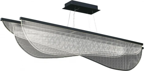 Подвесной светильник ST Luce Fesale SL6509.423.01 Черный/Прозрачный LED 1*60W 4000K (220V, на тросе)