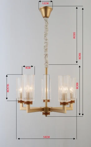 Люстра подвесная Anke 2057-305 5 х Е14 40 Вт