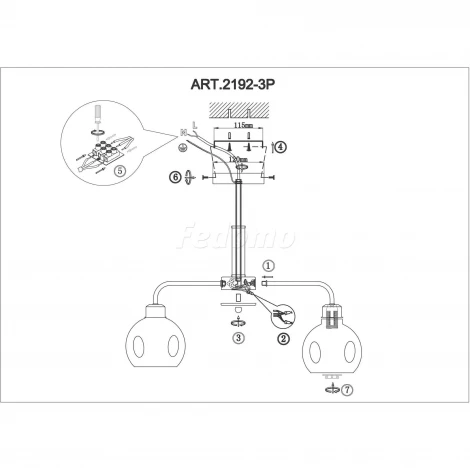 Потолочная люстра F-Promo Monto 2192-3P