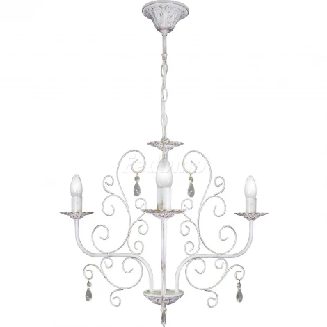 Люстра подвесная Day&Night, 3 лампы, белый с золотом и прозрачным