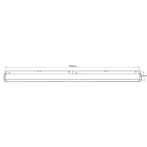 Трековый светильник магнитный 15V 48W RAUMBERG LINEAR6015Bk 3000K (LED)