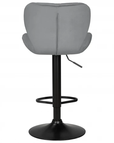 Набор 2 шт стул барный DOBRIN BARNY BLACK (серый велюр (MJ9-75))