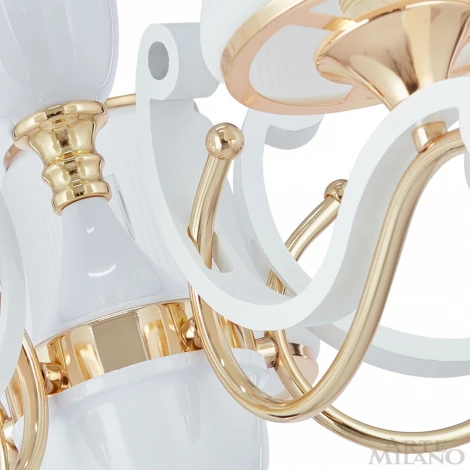 Подвесная люстра Arte Milano Florentia-3987 303987/3 Wh/Gd (220V, на цепи)