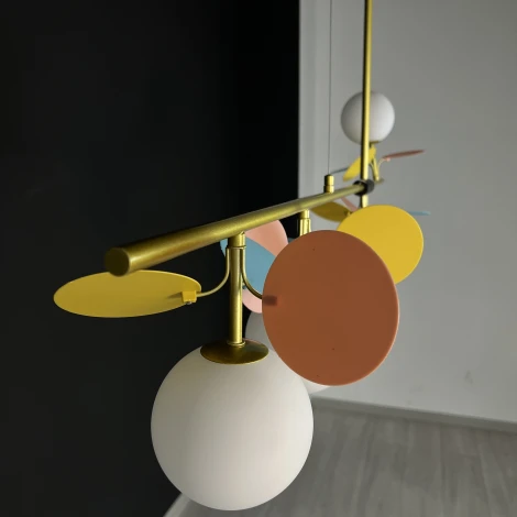 Подвесной светильник на штанге Matisse Long Multicolor ImperiumLoft Matisse-Long01 (203516-23) (220V, на тросе, шар)