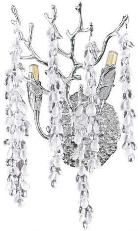 Бра Divinare Salice 3135/26 AP-2 (220V, подвески, лепестки, ветки)