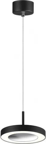 Подвесной ветильник светодиодный Novotech Mirror 359281 OVER черный IP20 LED 18W 85-265V 1350Лм 3000К (220V, на проводе, круглые)