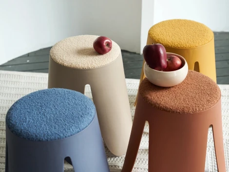 Комплект табуретов Chim 6 шт. ОГОГО Обстановочка! 966355 (Мех/Бежевый)