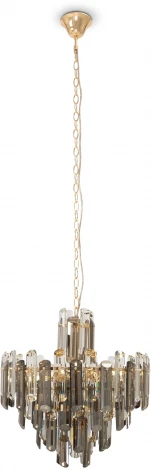 Подвесная люстра Maytoni Flare DIA200PL-06G (220V, хрусталь, на цепи, круглые)