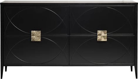 Комод черный 160*90*40см Garda Decor арт.151SV-00001