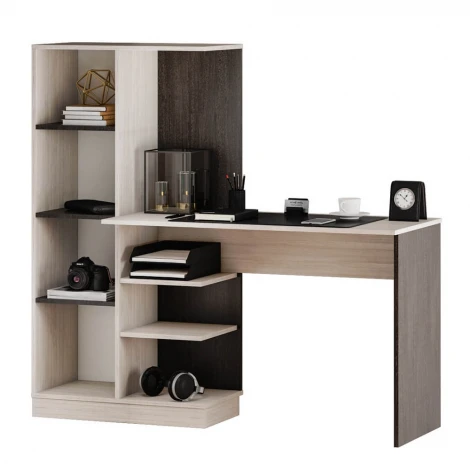 Стол компьютерный БТС Бейсик, венге/лоредо