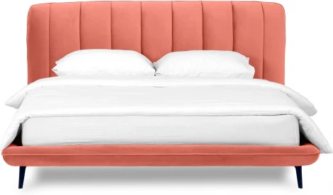 Кровать Amsterdam 1800 ОГОГО (арт.583436), (Велюр/Оранжевый)