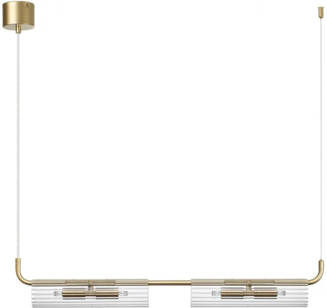 Подвесной светильник Lumion Toronto 6560/4 золотой/прозрачный/металл/стекло G9 4*20W 220V (на проводе)