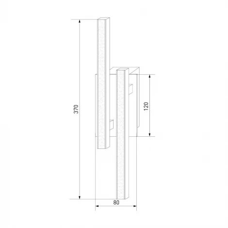 Настенный светильник Eurosvet Hi-tech 90020/2 хром (LED, 220V)
