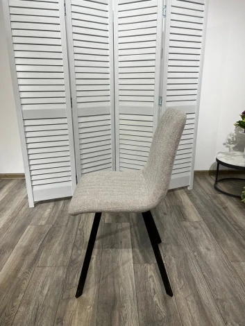 Обеденный стул M-City ELVIS WZ2042-19 галечный серый/ черный каркас