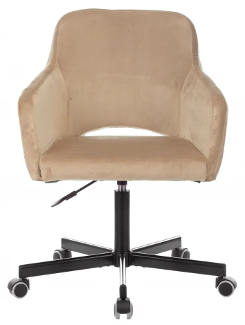 Кресло Бюрократ CH-380M латте Italia 5 крестовина металл черный