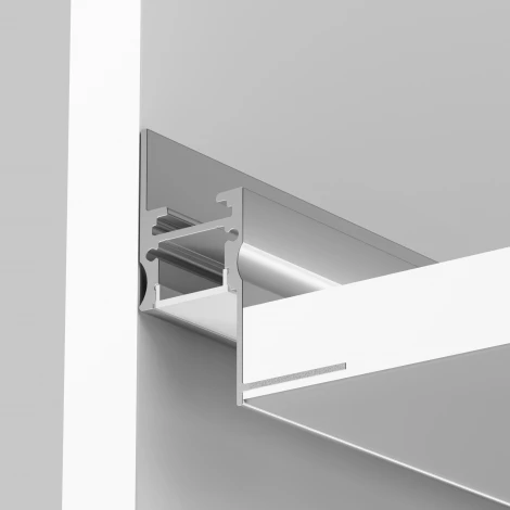 Алюминиевый профиль световая линия встраиваемый под гипсокартон скрытого монтажа 41x51 (Серебро, 2 м), ALM-4151-S-2M 636013 Maytoni 636013