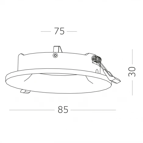 Встраиваемый светильник ST Luce ST263.408.01 черный GU10 1*50W 220V без ламп