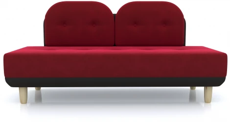Диван Arsko Торли красный велюр