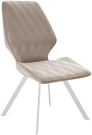 Стул 242M B03 BEIGE/ ножки белые Dikline 00-00062372