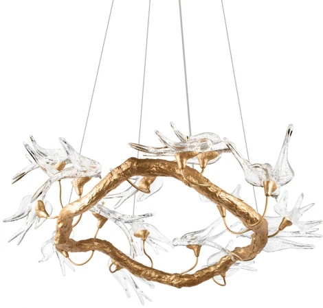 Подвесной светильник Loft It Voa 10378/800 (LED, 220V, на тросе, ветки, птички)