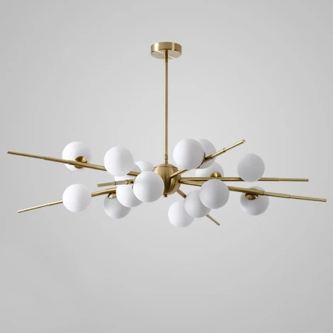 Потолочная люстра на штанге Cherry Bomb 16 Balls Gold ImperiumLoft 40.2724-0 (148018-22) (220V, шар)