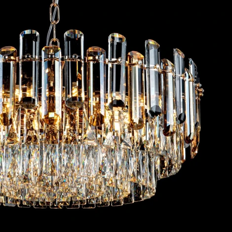 Подвесная люстра хрустальная Modelux MODELUX ML.9006.12 GD-BR