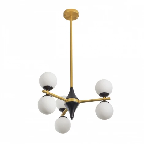 Потолочная люстра на штанге Arte Milano 271580/6 BK/GD (220V, шарики)