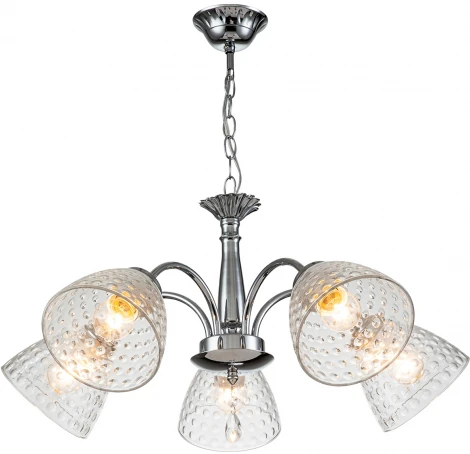 Подвесная люстра Escada Freesia 658/5PL Chrome (220V, подвески, на цепи)