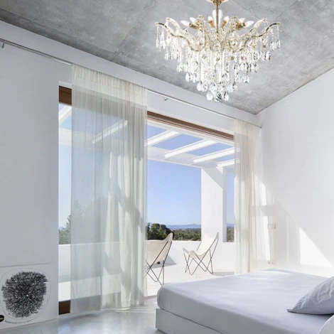 Потолочная люстра на штанге Lumien Hall Kaya LH0027/6C-FGD