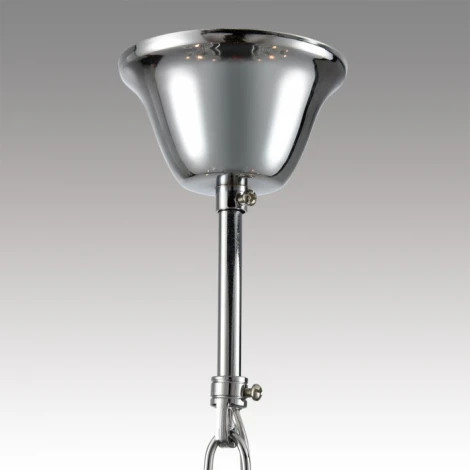 Подвесная люстра ярусная Lumion Lolina 8155/9 хром, металл/стекло Е14 9*40W 220V (на цепи, подсвечник, свеча)