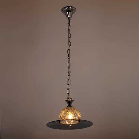 Подвесной светильник Abrasax Cornelia 2232/1(clear) (220V, на цепи, круглые)