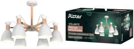 Потолочная люстра на штанге Ritter Volante 52595 0