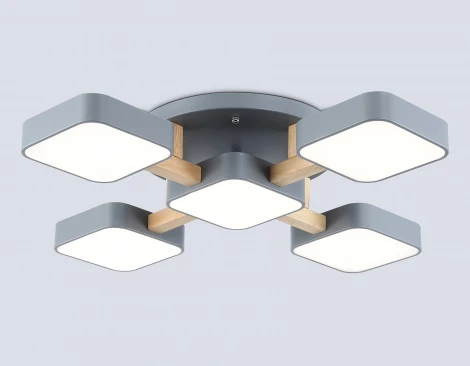 Потолочная люстра светодиодная на штанге с регулировкой цветовой температуры Ambrella COMFORT FL4882 (220V)