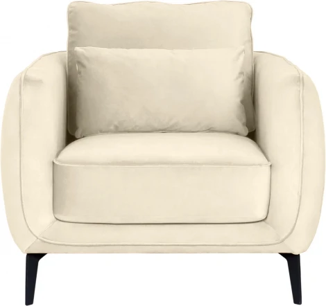 Кресло Amsterdam ОГОГО (арт.664759), (Ткань/Белый)