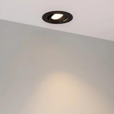 Встраиваемый точечный светильник MS-ATOLL-BUILT-TURN-R94-10W Warm3000 (BK, 60 deg, 230V) (Arlight, IP54 Металл) 041574 (LED)