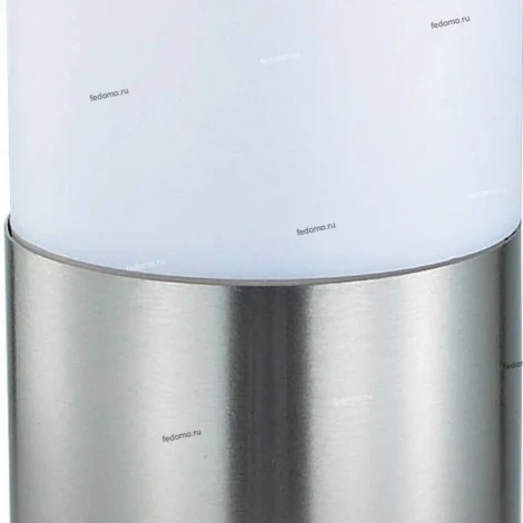 Столб уличный Horoz Defne, 1 плафон, никель с белым