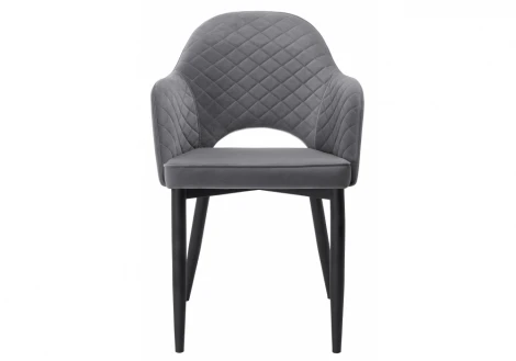 Обеденный стул на металлокаркасе Woodville Vener gray new 11866