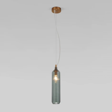 Светильник подвесной Eurosvet Siesta 50252/1 синий (220V, на тросе, круглые)