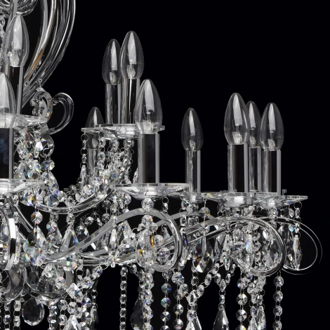 Подвесная люстра Chiaro Сюзанна 458010524 (220V, на цепи, подсвечник, свеча)