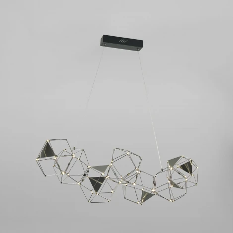 Подвесной светильник светодиодный Eurosvet Uma 90368/7 черный жемчуг (220V, на тросе)