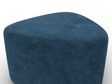 Пуф 004 (ДСП,Фанера/Пластик/Велюр/Синий) Лига Диванов 132503