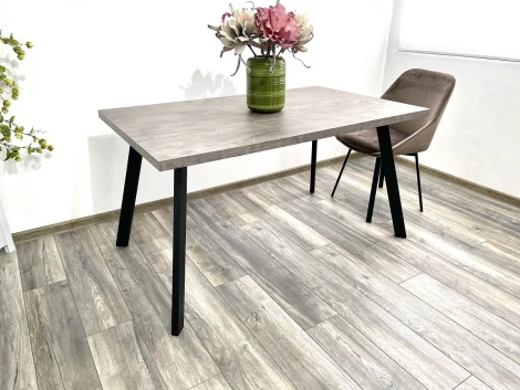 Обеденный стол M-City BRICK M 140 Оникс / Черный