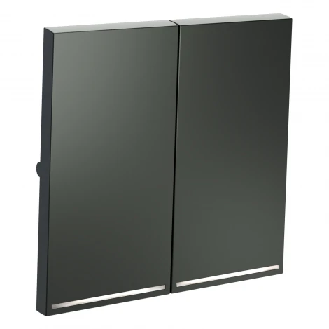 Клавиши для выключателя/переключателя двухклавишного с подсветкой Voltum S70 VLS000406 (титан)