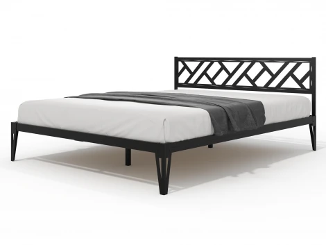Кровать КМД 47 АЙРИС 1600, черный Форвард 102364