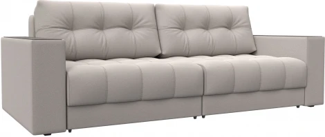 Диван прямой с декором Лига-049 НПБ Лига Диванов (Замша) арт.128412